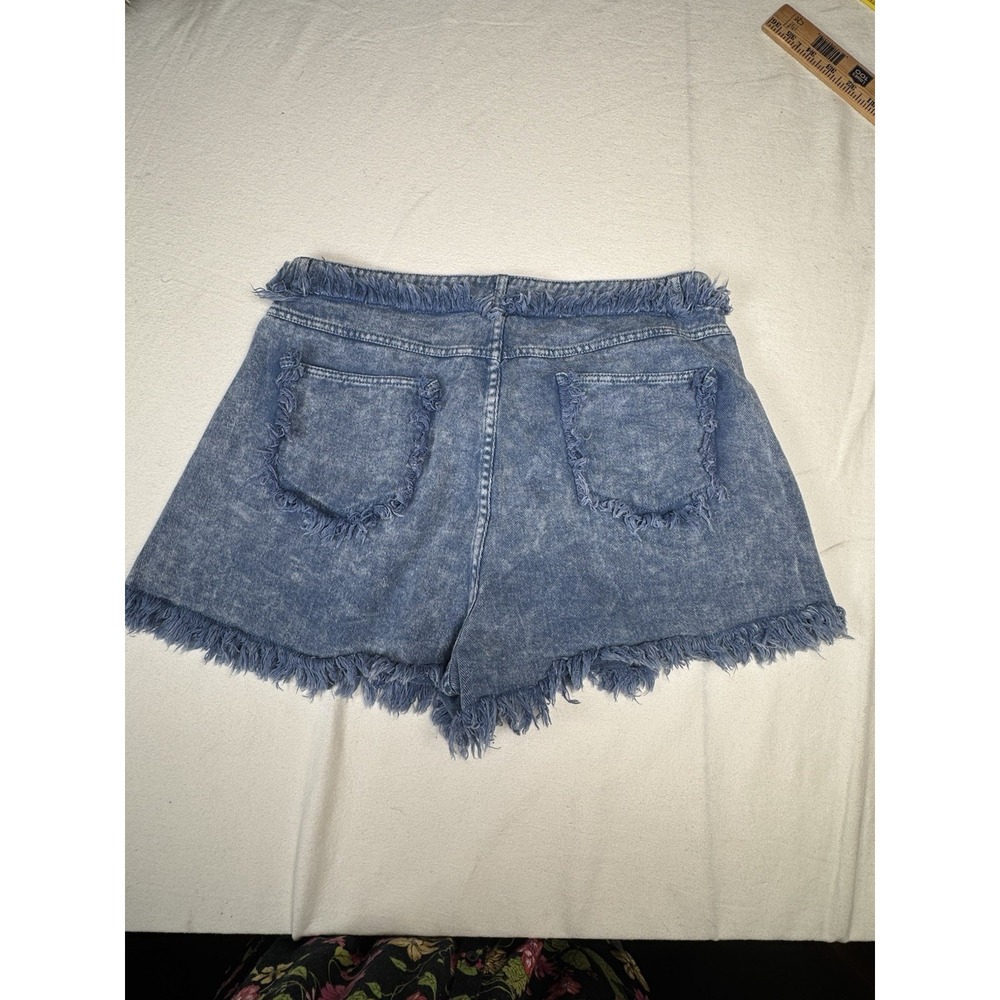 Fantastic Fawn High Rise Fringe Cut Off Booty Shorts Cowgirl Boho Western Sz L - Picture 2 of 9